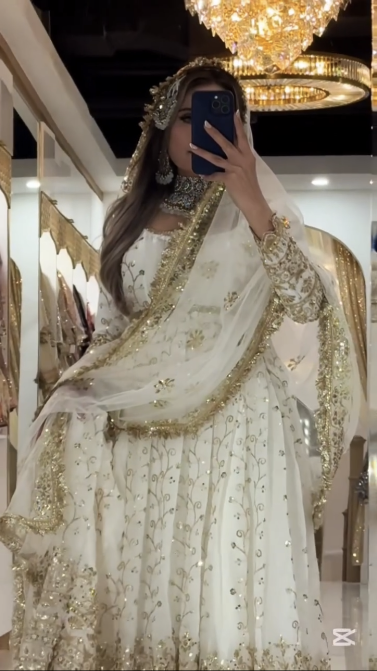 Premium Black Blooming Embroidered Anarkali Suit for Womens