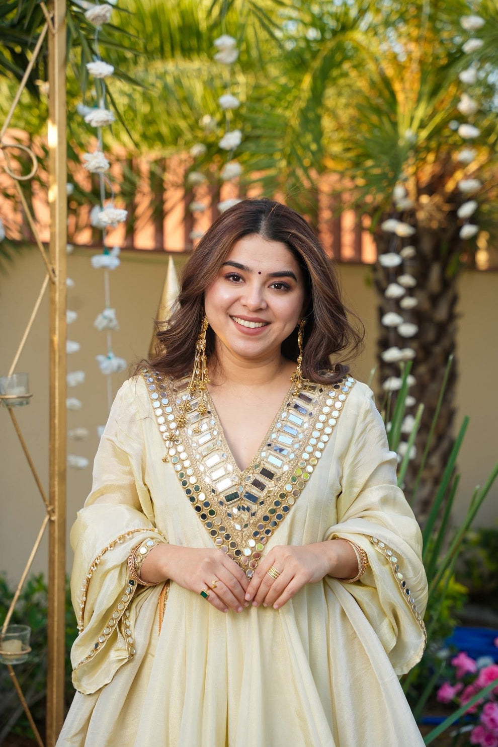 Women’s Party Wear Top Plazzo with Fancy Dupatta & Embroidery