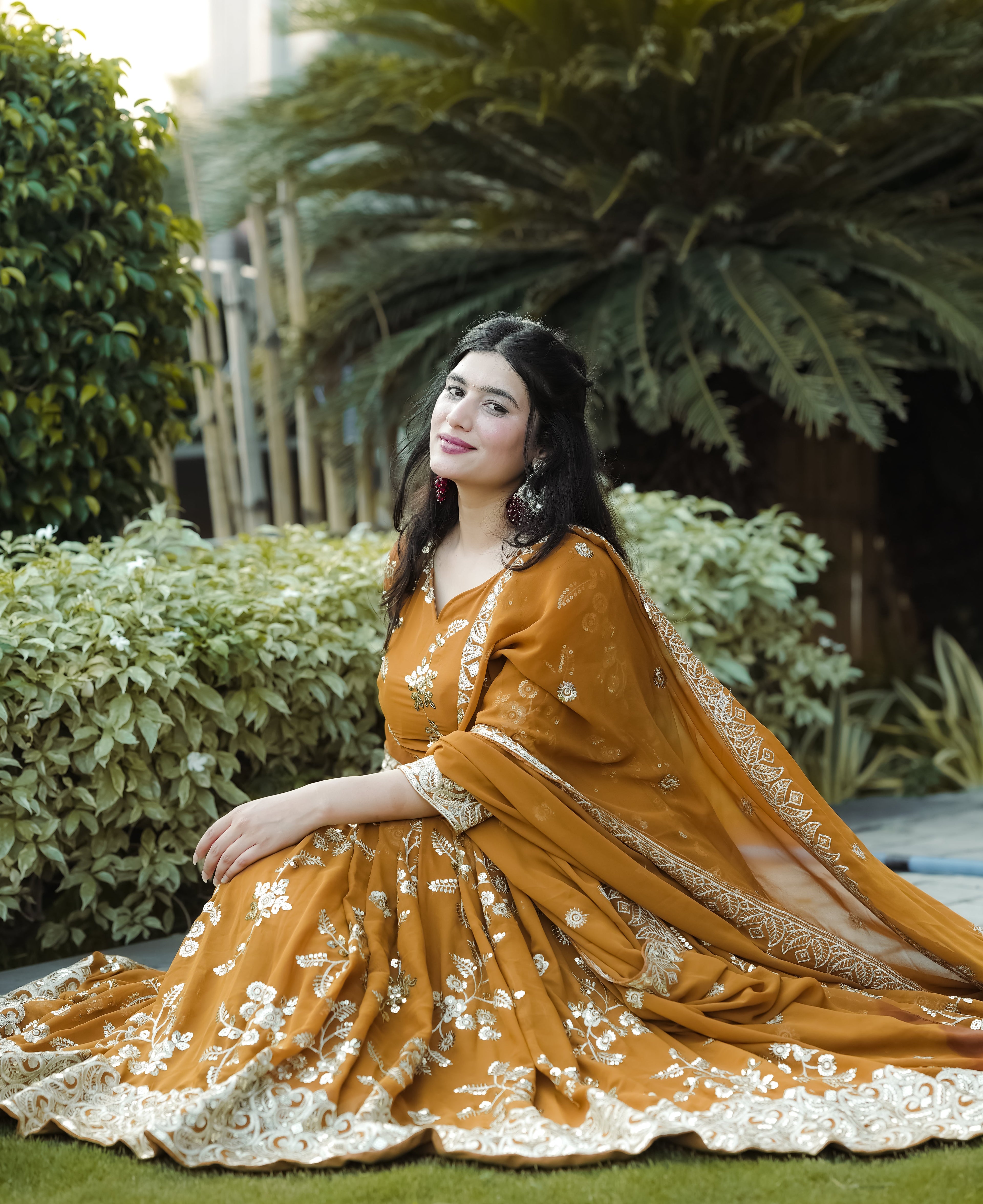 Presenting an Exclusive Designer Anarkali Suit in a Fancy New Style NF-1227