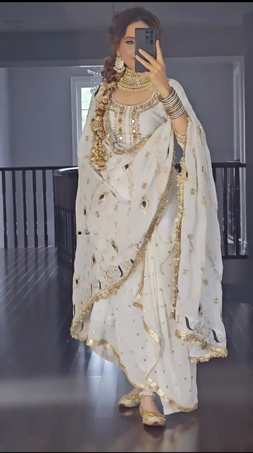 Designer Party Wear Dhoti Skirt Set with Dupatta