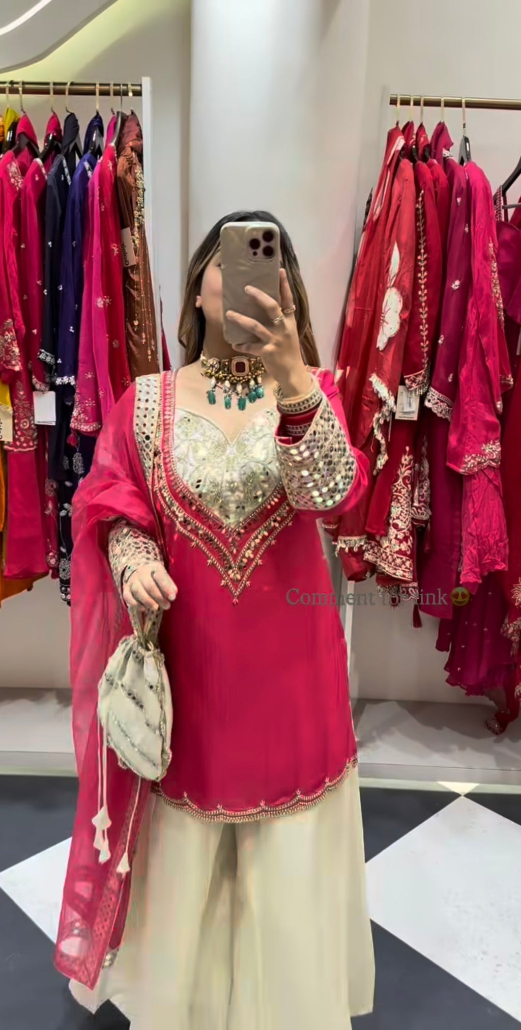 Bandagi Designer 3 Piece Plazzo Set